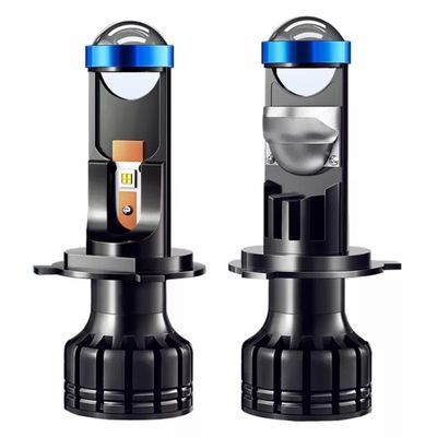 Reflektory Led High Power H4 Mini Żarówki projektora H7 Mini Bi Led Obiektyw projektora laserowego H7 H4